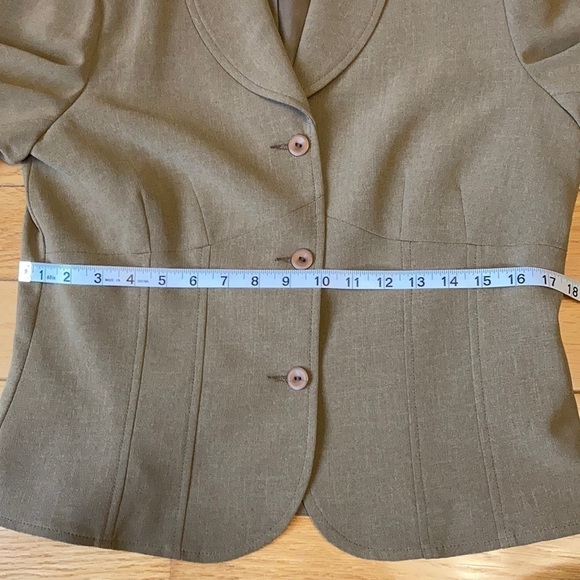 Vintage cropped Blazer with Shoulder Pads Size 10 - Picture 8 of 9